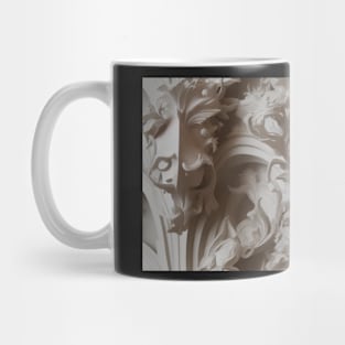 Seamless Leaf Relief Carving IV Mug